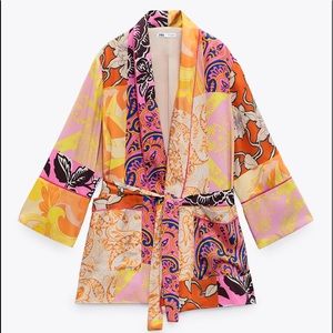 Printed Pocket Jacket NWT